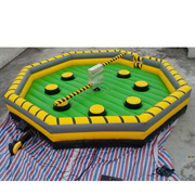 Inflatable wipeout eliminator mechanical rodeo game,inflatable last man standing